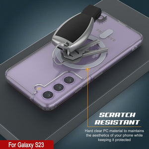 Punkcase Étui de chargement sans fil magnétique pour Galaxy S23 [Série ClearMag]