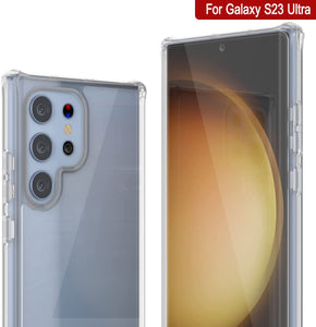 Coque PunkCase pour Galaxy S23 Ultra [Série Acrylique Transparente] pour Galaxy S23 Ultra 5G (6,8") (2023) [Transparente]