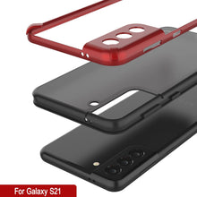 Charger l&#39;image dans la galerie, Punkcase Galaxy S21 Case [Mirage Series] Heavy Duty Phone Cover (Red) (Color in image: Gold)
