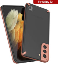 Charger l&#39;image dans la galerie, Punkcase Galaxy S21 Case [Mirage Series] Heavy Duty Phone Cover (Gold) (Color in image: Red)
