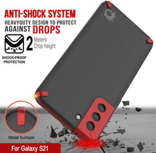 Charger l&#39;image dans la galerie, Punkcase Galaxy S21 Case [Mirage Series] Heavy Duty Phone Cover (Red) (Color in image: Blue)
