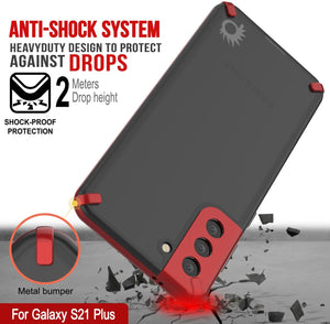 Punkcase Galaxy S21 Plus Case [Mirage Series] Heavy Duty Phone Cover (Red) (Color in image: Blue)