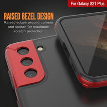 Charger l&#39;image dans la galerie, Punkcase Galaxy S21 Plus Case [Mirage Series] Heavy Duty Phone Cover (Red) (Color in image: Black)
