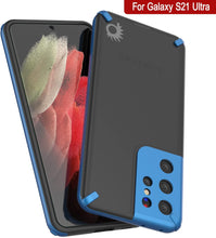 Charger l&#39;image dans la galerie, Punkcase Galaxy S21 Ultra Case [Mirage Series] Heavy Duty Phone Cover (Blue) 

