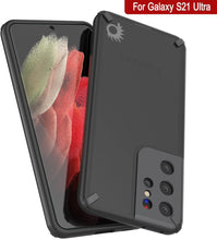Charger l&#39;image dans la galerie, Punkcase Galaxy S21 Ultra Case [Mirage Series] Heavy Duty Phone Cover (Black) (Color in image: Blue)
