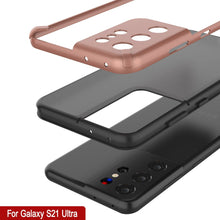 Charger l&#39;image dans la galerie, Punkcase Galaxy S21 Ultra Case [Mirage Series] Heavy Duty Phone Cover (Gold) (Color in image: Red)
