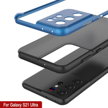 Charger l&#39;image dans la galerie, Punkcase Galaxy S21 Ultra Case [Mirage Series] Heavy Duty Phone Cover (Blue) (Color in image: Gold)
