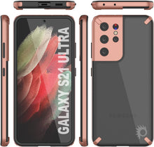 Charger l&#39;image dans la galerie, Punkcase Galaxy S21 Ultra Case [Mirage Series] Heavy Duty Phone Cover (Gold) 
