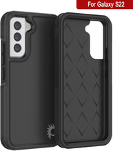 Charger l&#39;image dans la galerie, PunkCase Galaxy S22 Case, [Spartan 2.0 Series] Clear Rugged Heavy Duty Cover [Black] 
