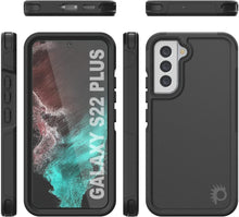 Charger l&#39;image dans la galerie, PunkCase Galaxy S22+ Plus Case, [Spartan 2.0 Series] Clear Rugged Heavy Duty Cover [Black] 
