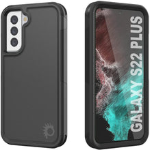 Charger l&#39;image dans la galerie, PunkCase Galaxy S22+ Plus Case, [Spartan 2.0 Series] Clear Rugged Heavy Duty Cover [Black] (Color in image: Black)
