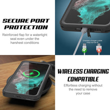 Charger l&#39;image dans la galerie, Galaxy S22 Water/ Shockproof [Extreme Series] With Screen Protector Case [Black] (Color in image: Teal)
