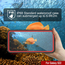 Charger l&#39;image dans la galerie, Galaxy S22 Water/ Shock/ Snowproof [Extreme Series] Slim Screen Protector Case [Red] (Color in image: Light Green)
