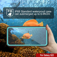 Charger l&#39;image dans la galerie, Galaxy S22 Water/ Shock/ Snowproof [Extreme Series]  Screen Protector Case [Teal] (Color in image: Light blue)
