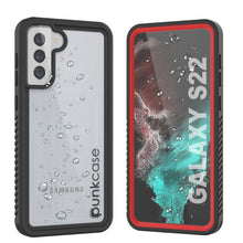 Charger l&#39;image dans la galerie, Galaxy S22 Water/ Shock/ Snowproof [Extreme Series] Slim Screen Protector Case [Red] (Color in image: Red)
