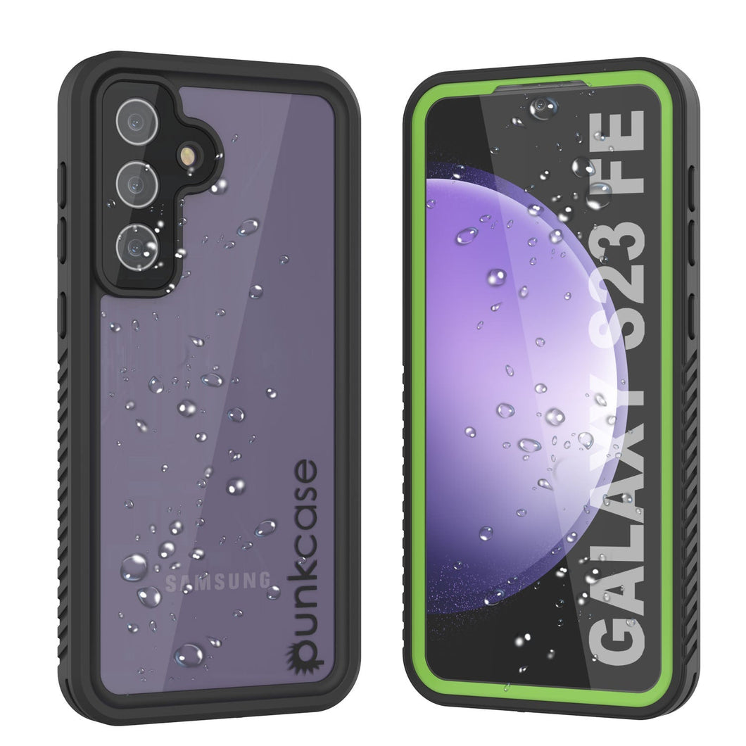 Galaxy S23 FE étui de protection d'écran [Série Extrême] étanche/ antichoc [Vert clair]