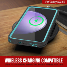 Charger l&#39;image dans la galerie, Coque de protection pour écran Galaxy S23 FE étanche/résistance aux chocs et à la neige [série extrême] [bleu sarcelle]
