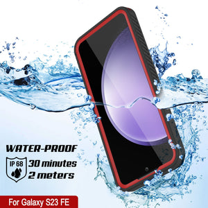 Galaxy S23 FE Water/ Shock/ Snowproof [Série Extrême] Étui Protecteur d'Écran Fin [Rouge]