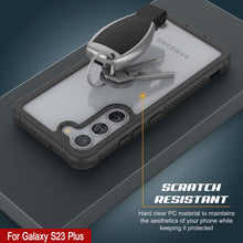 Load image into Gallery viewer, Coque PunkCase pour Galaxy S23+ Plus, Série Spartan, Protection Robuste Transparente [Noire]
