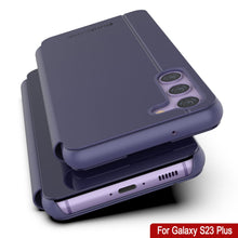 Charger l&#39;image dans la galerie, Coque de protection Punkcase Galaxy S23+ Plus Reflector Flip Cover [Violet]
