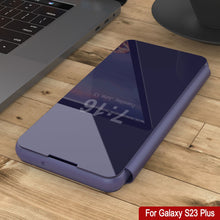 Charger l&#39;image dans la galerie, Coque de protection Punkcase Galaxy S23+ Plus Reflector Flip Cover [Violet]
