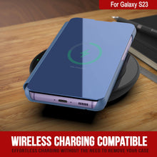 Charger l&#39;image dans la galerie, Étui Punkcase Galaxy S23 Reflecteur Couverture Protectrice à Rabat [Bleu]

