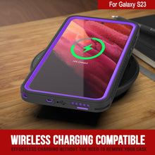 Charger l&#39;image dans la galerie, Coque de protection d&#39;écran mince résistante à l&#39;eau et aux chocs pour Galaxy S23 [Série Extrême] [Violet]
