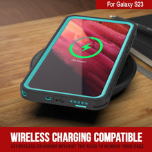 Charger l&#39;image dans la galerie, Galaxy S23 Coque de protection d&#39;écran résistante à l&#39;eau/ aux chocs/ à la neige [Série extrême] [Teal]

