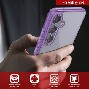 Coque Galaxy S25 [Série Acrylique Transparente] [Antidérapante] Pour Galaxy S25 [Violet]