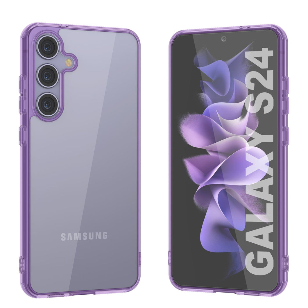 Coque Galaxy S25 [Série Acrylique Transparente] [Antidérapante] Pour Galaxy S25 [Violet]