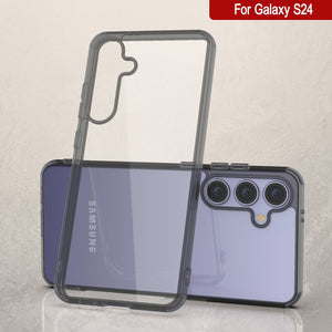 Étui de chargement sans fil magnétique pour Galaxy S25 [Série acrylique transparente] [Antidérapant] pour Galaxy S25 [Or]