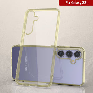 Coque Galaxy S25 [Série Acrylique Transparente] [Antidérapante] Pour Galaxy S25 [Jaune]