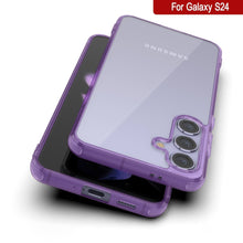 Load image into Gallery viewer, Étui de chargement sans fil magnétique pour Galaxy S25 [Série acrylique transparente] [Antidérapant] pour Galaxy S25 [Violet]
