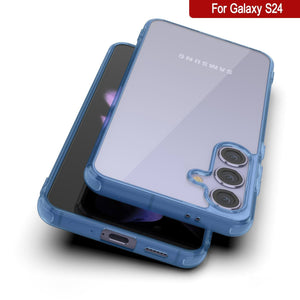 Coque Galaxy S25 [Série Acrylique Transparente] [Antidérapante] Pour Galaxy S25 [Bleu]