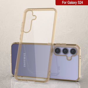 Étui de chargement sans fil magnétique pour Galaxy S25 [Série acrylique transparente] [Antidérapant] pour Galaxy S25 [Argent]