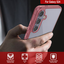 Load image into Gallery viewer, Coque Galaxy S25 [Série Acrylique Transparente] [Antidérapante] Pour Galaxy S25 [Rouge]
