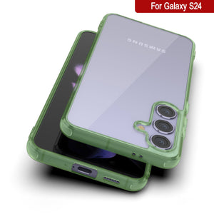 Étui de chargement sans fil magnétique pour Galaxy S25 [Série acrylique transparente] [Antidérapant] pour Galaxy S25 [Marine]