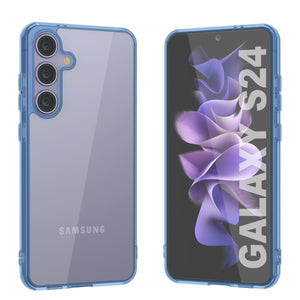 Coque Galaxy S25 [Série Acrylique Transparente] [Antidérapante] Pour Galaxy S25 [Bleu]