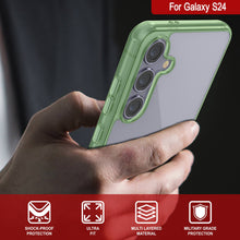 Load image into Gallery viewer, Coque Galaxy S25 [Série Acrylique Transparente] [Antidérapante] Pour Galaxy S25 [Vert]
