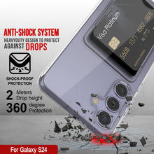 Load image into Gallery viewer, Case de support de carte Galaxy S24 [Série Crystal CardsLot] [Slim Fit] [Clear]

