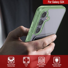 Load image into Gallery viewer, Case de support de carte Galaxy S24 [Série Crystal CardsLot] [Slim Fit] [Green]
