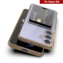 Load image into Gallery viewer, Case de support de carte Galaxy S24 [Série Crystal CardsLot] [Slim Fit] [Orange]
