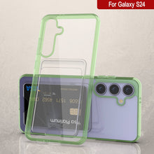 Load image into Gallery viewer, Case de support de carte Galaxy S24 [Série Crystal CardsLot] [Slim Fit] [Green]
