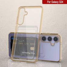 Load image into Gallery viewer, Case de support de carte Galaxy S24 [Série Crystal CardsLot] [Slim Fit] [Orange]
