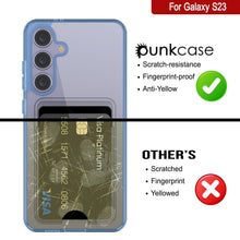 Load image into Gallery viewer, Case de support de carte Galaxy S24 [Série Crystal CardsLot] [Slim Fit] [Blue]

