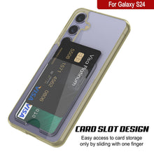 Load image into Gallery viewer, Case de support de carte Galaxy S24 [Série Crystal CardsLot] [Slim Fit] [Yellow]
