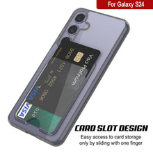 Load image into Gallery viewer, Case de support de carte Galaxy S24 [Série Crystal CardsLot] [Slim Fit] [Gray]
