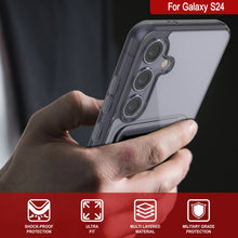 Load image into Gallery viewer, Case de support de carte Galaxy S24 [Série Crystal CardsLot] [Slim Fit] [Black]
