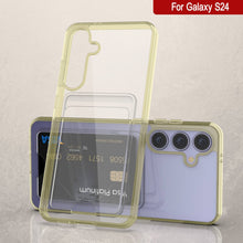 Load image into Gallery viewer, Case de support de carte Galaxy S24 [Série Crystal CardsLot] [Slim Fit] [Yellow]
