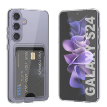 Load image into Gallery viewer, Case de support de carte Galaxy S24 [Série Crystal CardsLot] [Slim Fit] [Clear]
